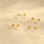 CANNER 0.25-1.2 Carat D Color Moissanite 925 Sterling Silver Stud Earring