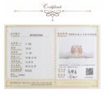 Potiy 2ct Octagon Rose Cut Morganite Pink Cubic Zirconia Solitaire Ring, 925 Sterling Silver