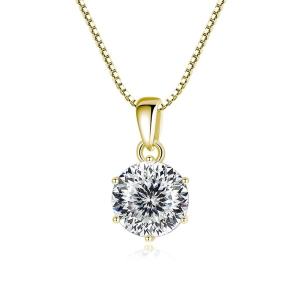 Butterflykiss 1 CT Moissanite anheng 925 sølv