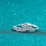 KNOBSPIN D VVS1 Moissanite Hoop Øredobber 925 Sølv 18K Gull