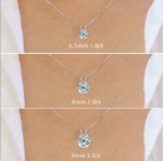 925 Sølv Moissanite Anheng Solitaire Design