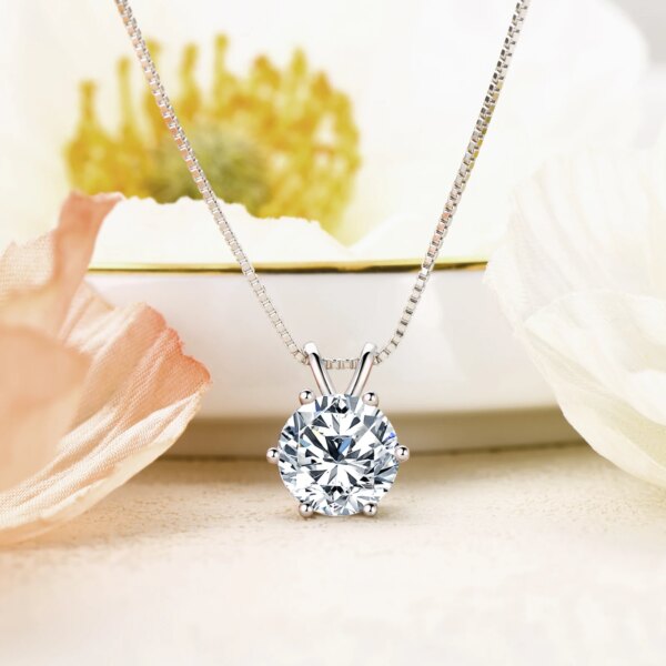 925 Sølv Moissanite Anheng Solitaire Design