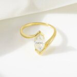 KNOBSPIN 1ct Pæreformet Moissanite Ring 925 Sølv