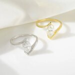 KNOBSPIN 1ct Pæreformet Moissanite Ring 925 Sølv