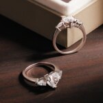 KNOBSPIN Hjerteformet Moissanite Ring 925 Sølv