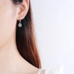 KNOBSPIN 1ct Moissanite Øredobber 925 Sølv