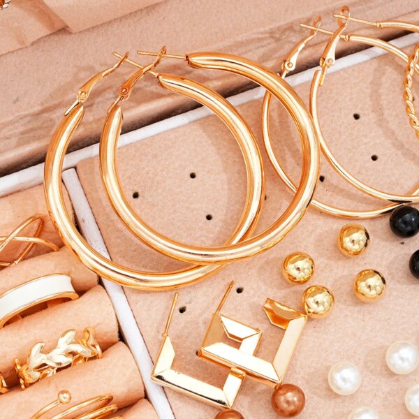 87 Pcs/Set Boho Vintage Elegant Pearl Zircon Butterfly Pendant Earrings Ring Necklace