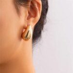 New Gold Color Stainless Steel Necklace