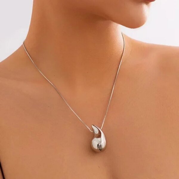 New Gold Color Stainless Steel Necklace