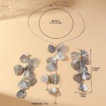 3PC Beautiful and Elegant Ginkgo Leaf Pendant Earrings Necklace Women's Set