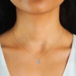 JoyceJelly 1ct Moissanite Halskjede – 925 Sølv, 18k Gullbelagt