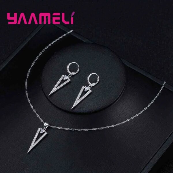 Damesett i 925 Sølv – Bryllup & Forlovelse med CZ Zircon