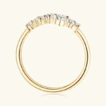 Round Moissanite Rings – 925 Silver, Certified, 2024