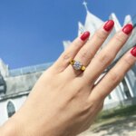 2.0CT Moissanite Forlovelsesring – 18K Gullbelagt, 925 Sølv