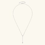 Moissanite Y-Shape Necklace – Marquise & Round Cut, 925 Silver