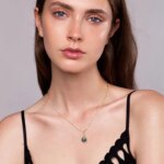 Tahitian Black Pearl & Moissanite Infinity Necklace – 925 Silver