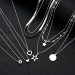 9 Pcs Simple Choker Necklaces
