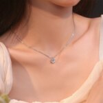 Moissanite Anheng med 6 Klør – GRA-sertifisert, 925 Sølv