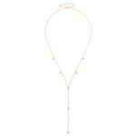 3mm Moissanite Y-Shape Tassel Necklace – 925 Silver