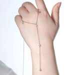 3mm Moissanite Y-Shape Tassel Necklace – 925 Silver