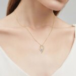 Lnngy Heart Pendant Moissanite Necklace – 6.5mm, 925 Silver