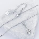 OXTAO 7x10mm 2.0ct Water Drop Moissanite Necklace – Adjustable, 925 Silver