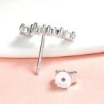 Smyoue 1.16CTTW Gradient Moissanite Stud Earrings – 925 Silver, GRA Certified