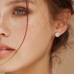 10mm Moissanite Star Cluster Stud Earrings – 925 Sterling Silver, Certified