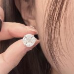 10mm Moissanite Star Cluster Stud Earrings – 925 Sterling Silver, Certified