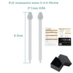 Smyoue Moissanite Tassel Dråpeøredobber 925 Sølv