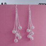 Vintage Elegant Delicate Light Hollow Balls Pendant Earrings For Women Exquisite Dangle Earrings Luxury Casual Party Jewelry