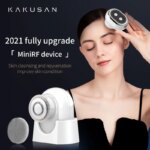 KAKUSAN Beauty Trending RF 1 MHZ Beauty Device Mini Vibration Face Cleaning Brush Multifunctional EMS Face Uplifting Device