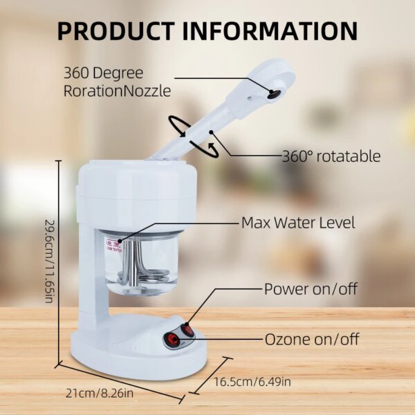 Facial Steamer for Face Facial Vaporizer Professional Face Steamer Hot Warm Mist Sprayer Moisturizing Portable Facial Steamer