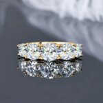 Moissanite Wedding Rings 925 Silver