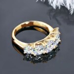 Moissanite Wedding Rings 925 Silver