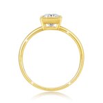 Princess Cut 1.0CT Moissanite Ring 14K Gold