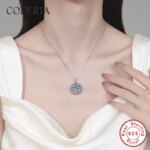 Sunflower Pendant Chain Moissanite Necklace 10 carat