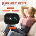 Infrared heating waist massager belt with vibration and lumbar support