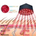 Red light therapy helmet for hair growth and scalp relief