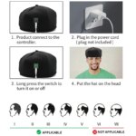 Red light therapy helmet for hair growth and scalp relief