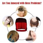 180-piece red light hair regrowth cap with near-infrared therapy