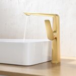 AITANA Luxury Chromium Brass Bathroom Faucet with Simple Design