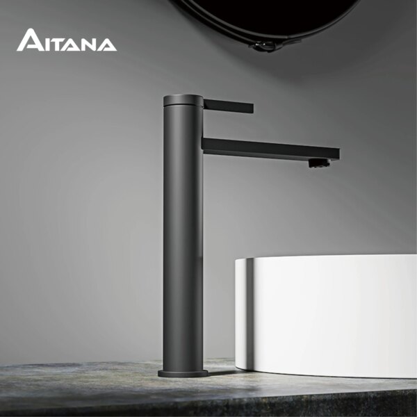 AITANA moderne svart servantbatteri
