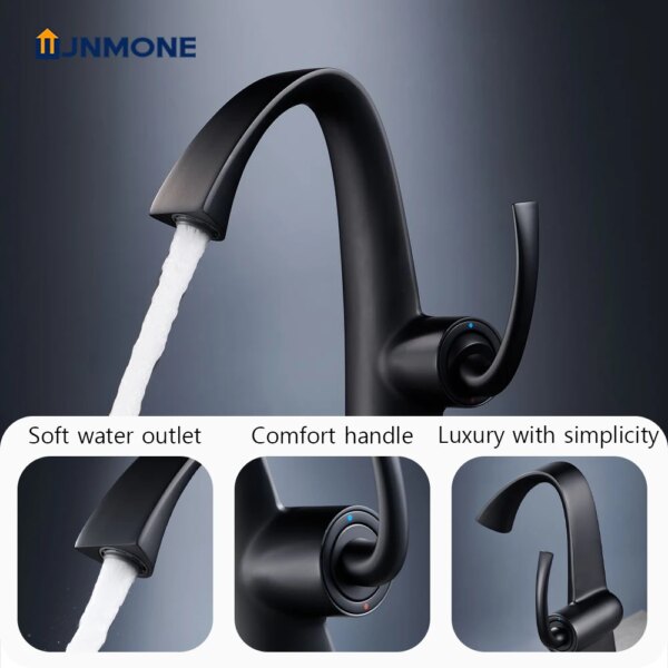 Modern New Design Bathroom Sink Faucet Single Lever Hole