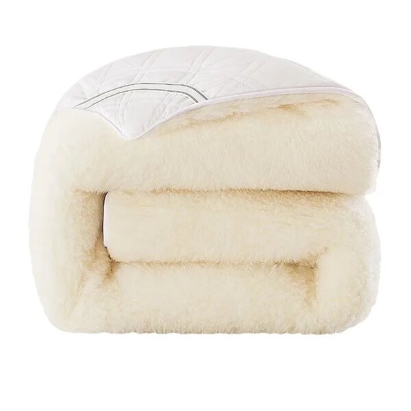 Fluffy Lamb Fleece Mattress Topper