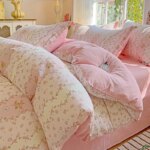 Pastel Fresh Floral Super Soft 100% Cotton Bedding Set