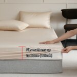 Mulberry Silk Fitted Bed Sheet with Elastic Bands Luxury Mattress Cover
