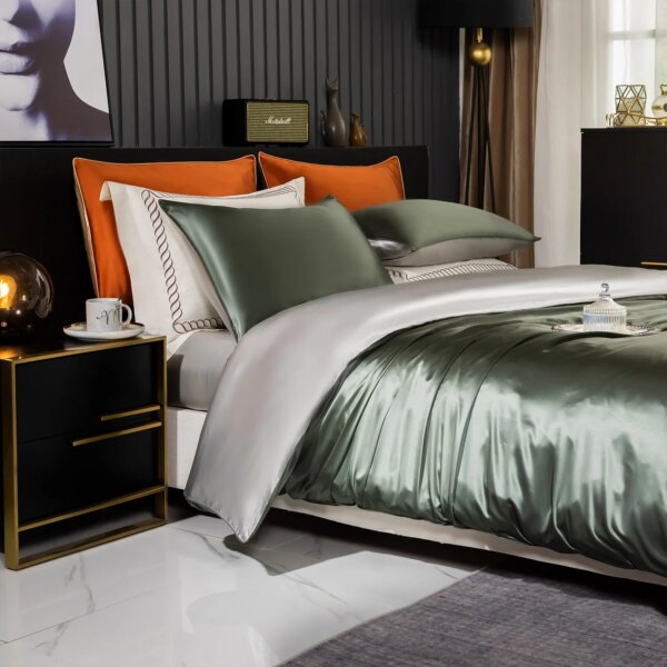 DISANGNI 22 Momme 6A Mulberry Silk Duvet Cover