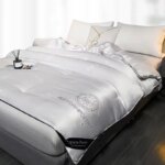 Monochrome Quilted Comforter 100% Silk