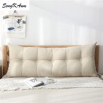 SongKaum washable long bedside pillow made 100% cotton with soft filling